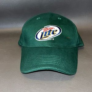 Miller Lite , emerald green cap